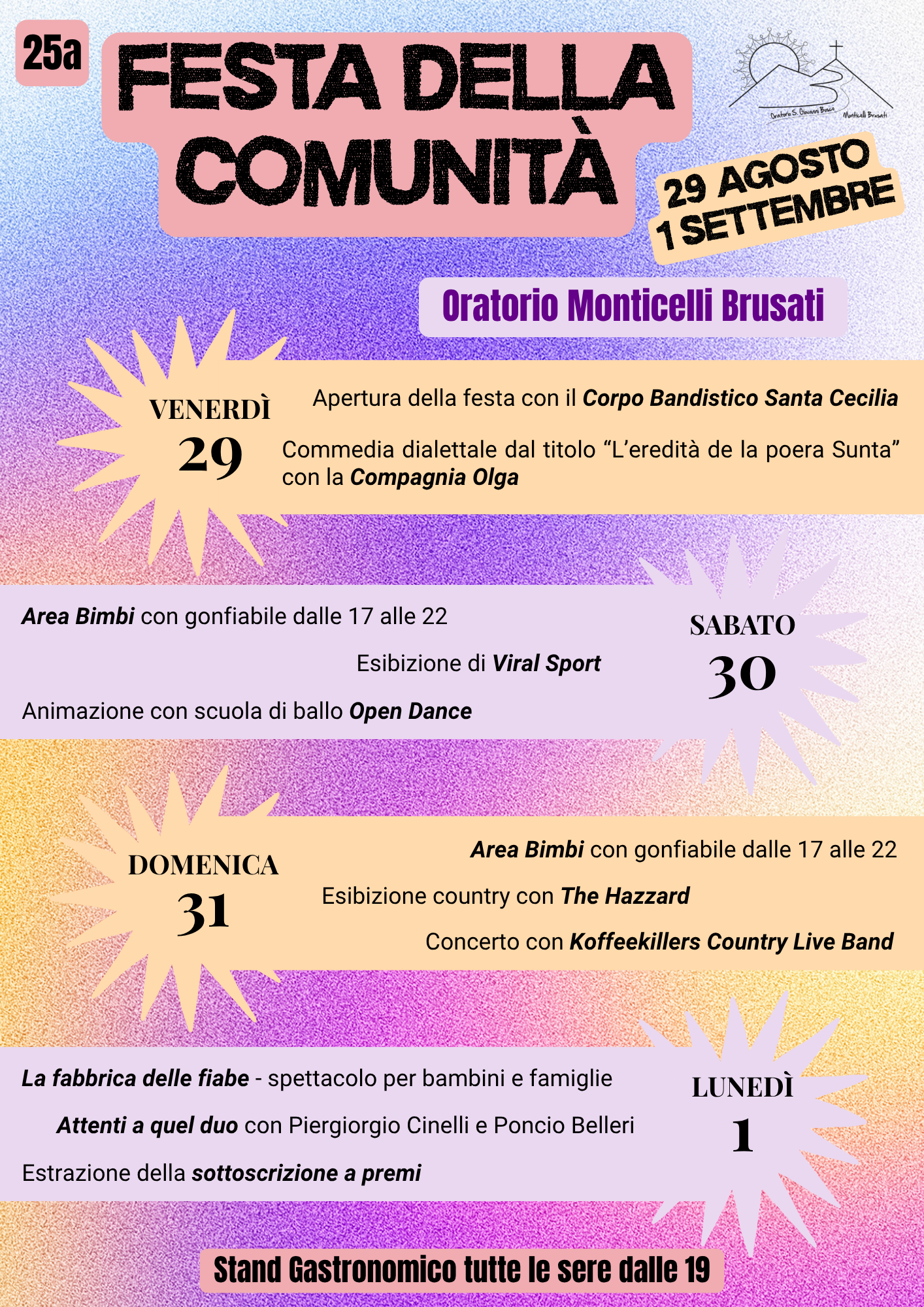 Locandina Festa della Comunità