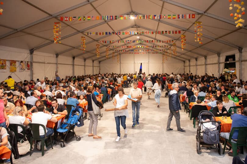 fiera del casoncello di Barbariga - tendone tensostruttura