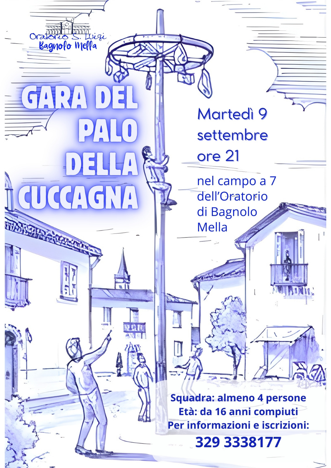 Locandina Gara del palo della cuccagna