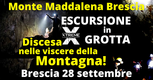 Locandina Escursione nella grotta della Maddalena