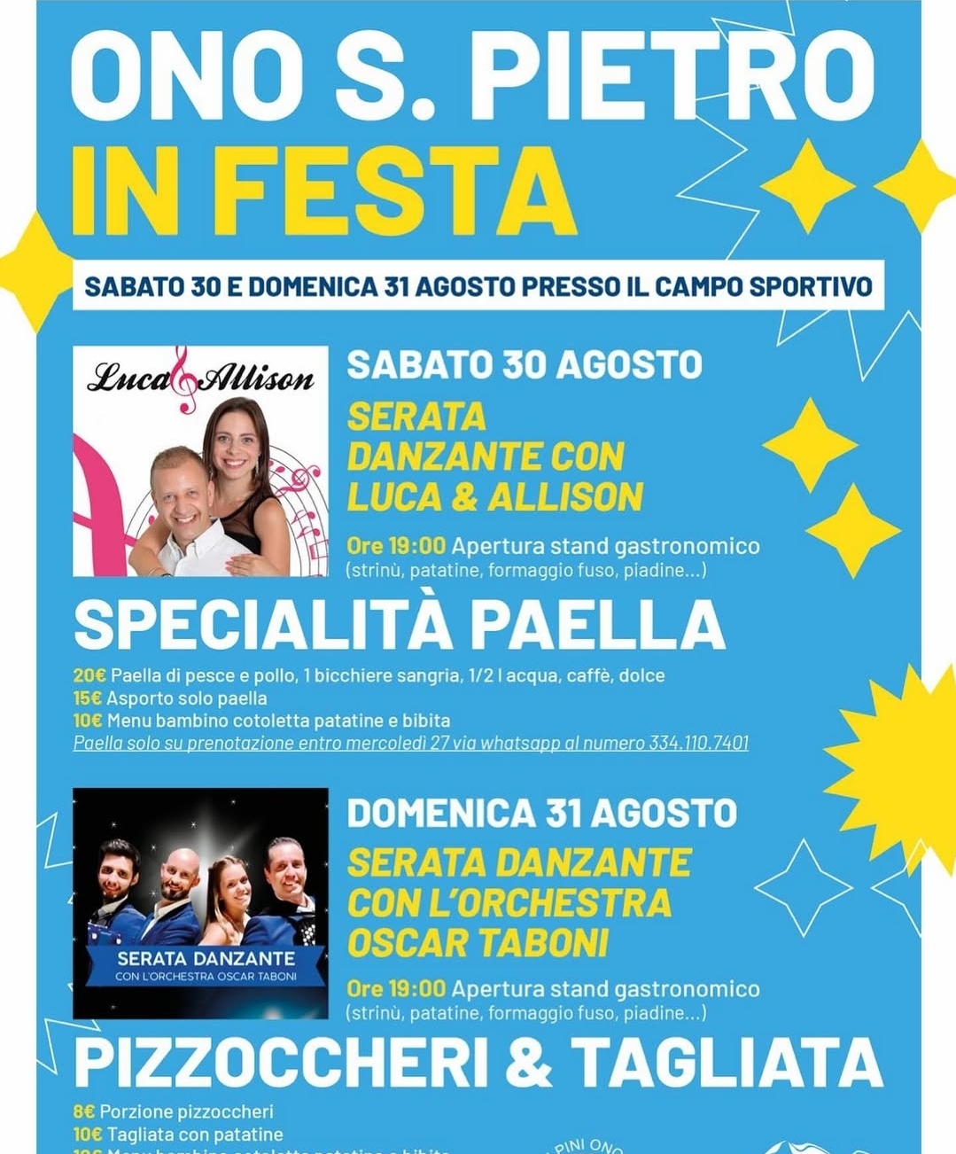 Locandina Ono San Pietro in Festa