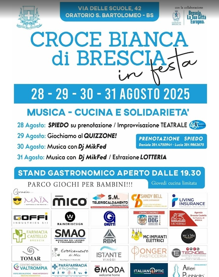 Locandina Croce Bianca In Festa