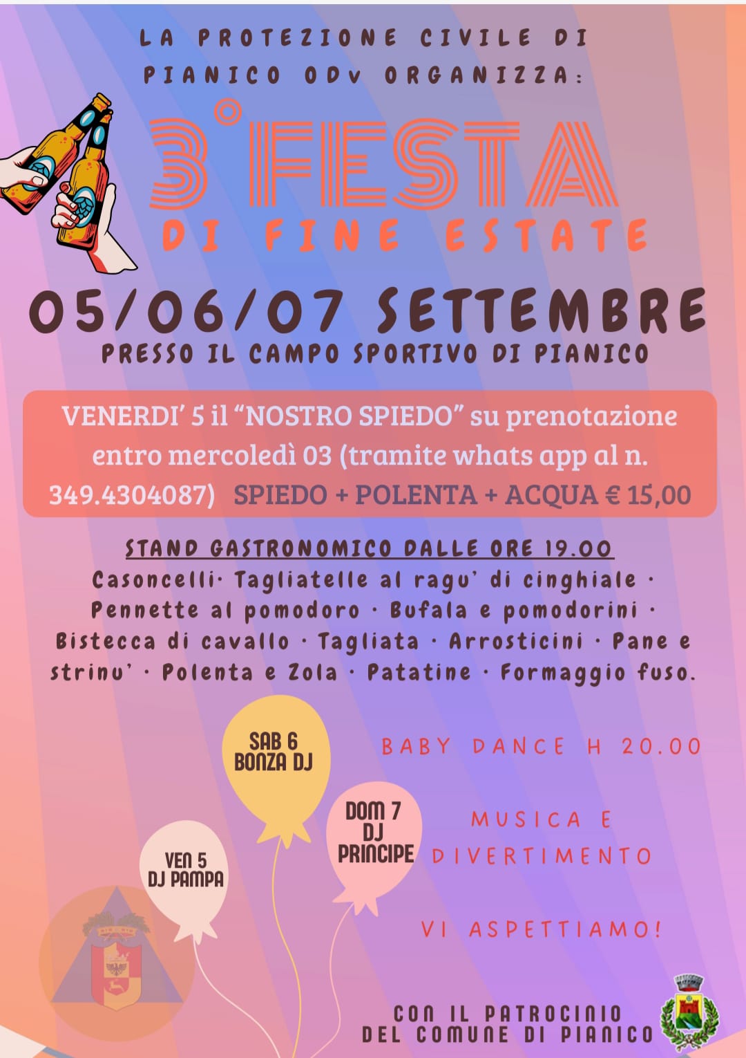 Locandina Festa di Fine Estate