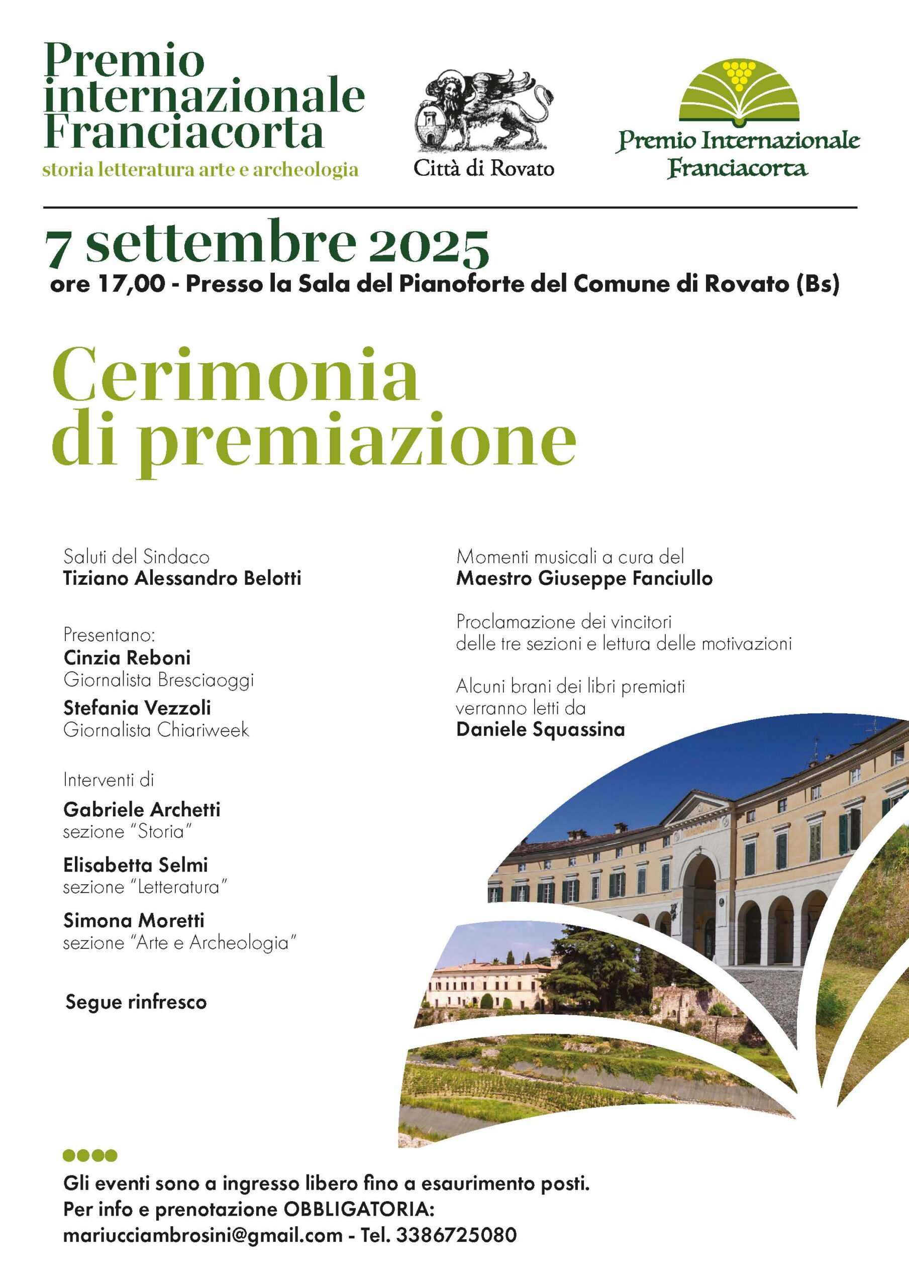Locandina Premio Nazionale Franciacorta