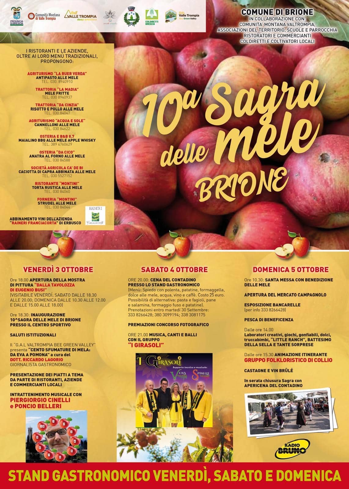 Locandina Sagra delle Mele di Brione