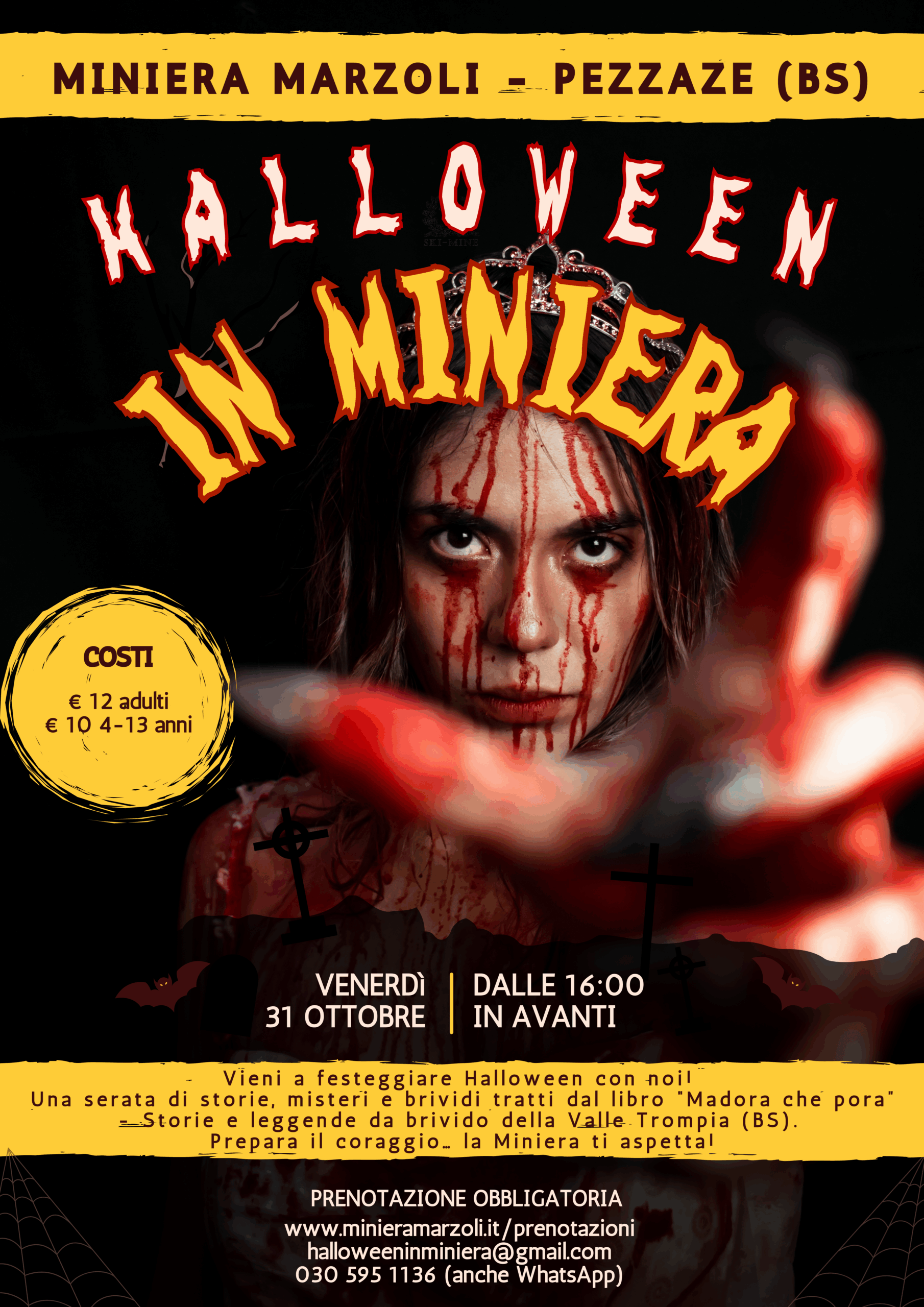 Locandina Halloween in Miniera