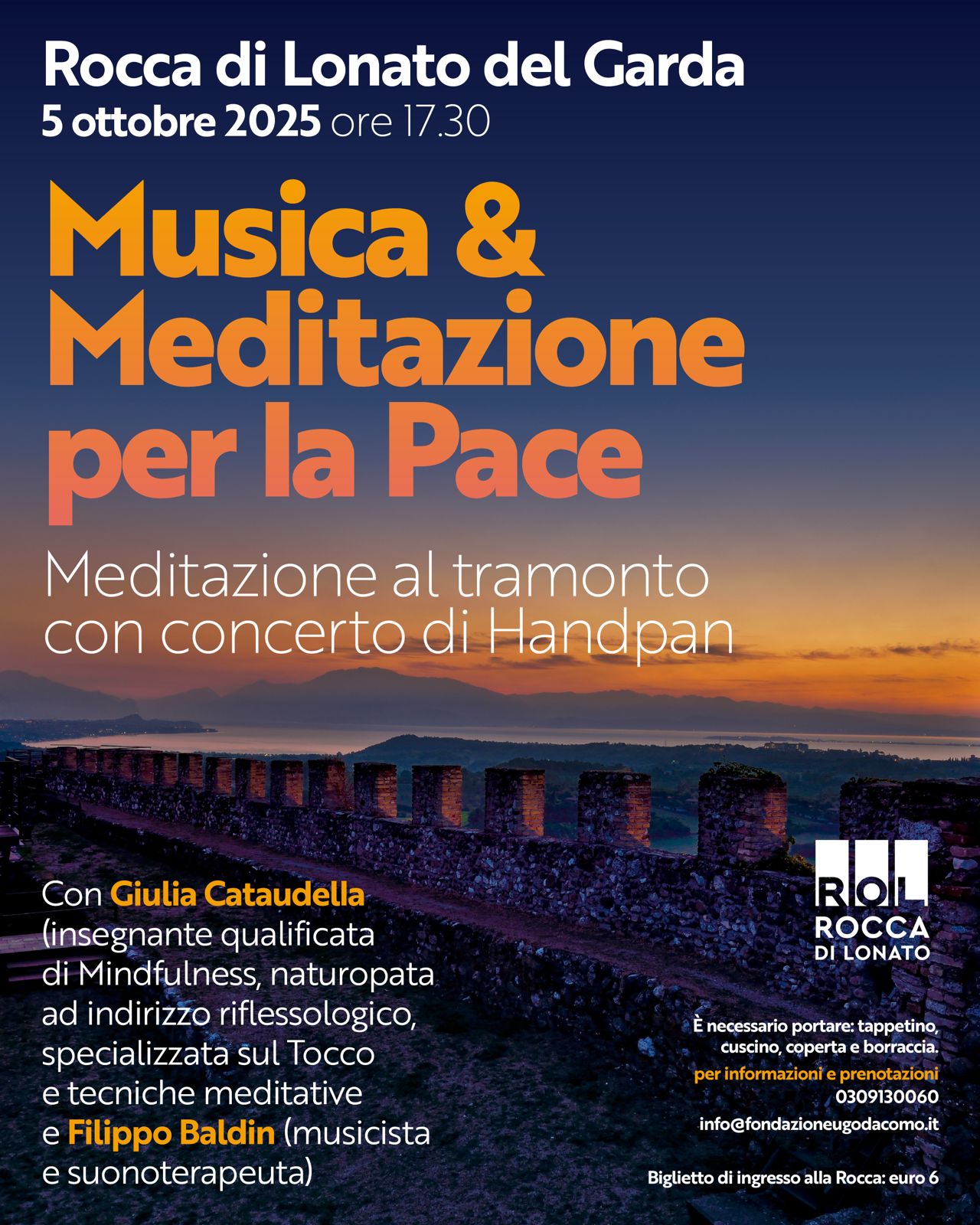 Locandina Musica & Meditazione per la pace