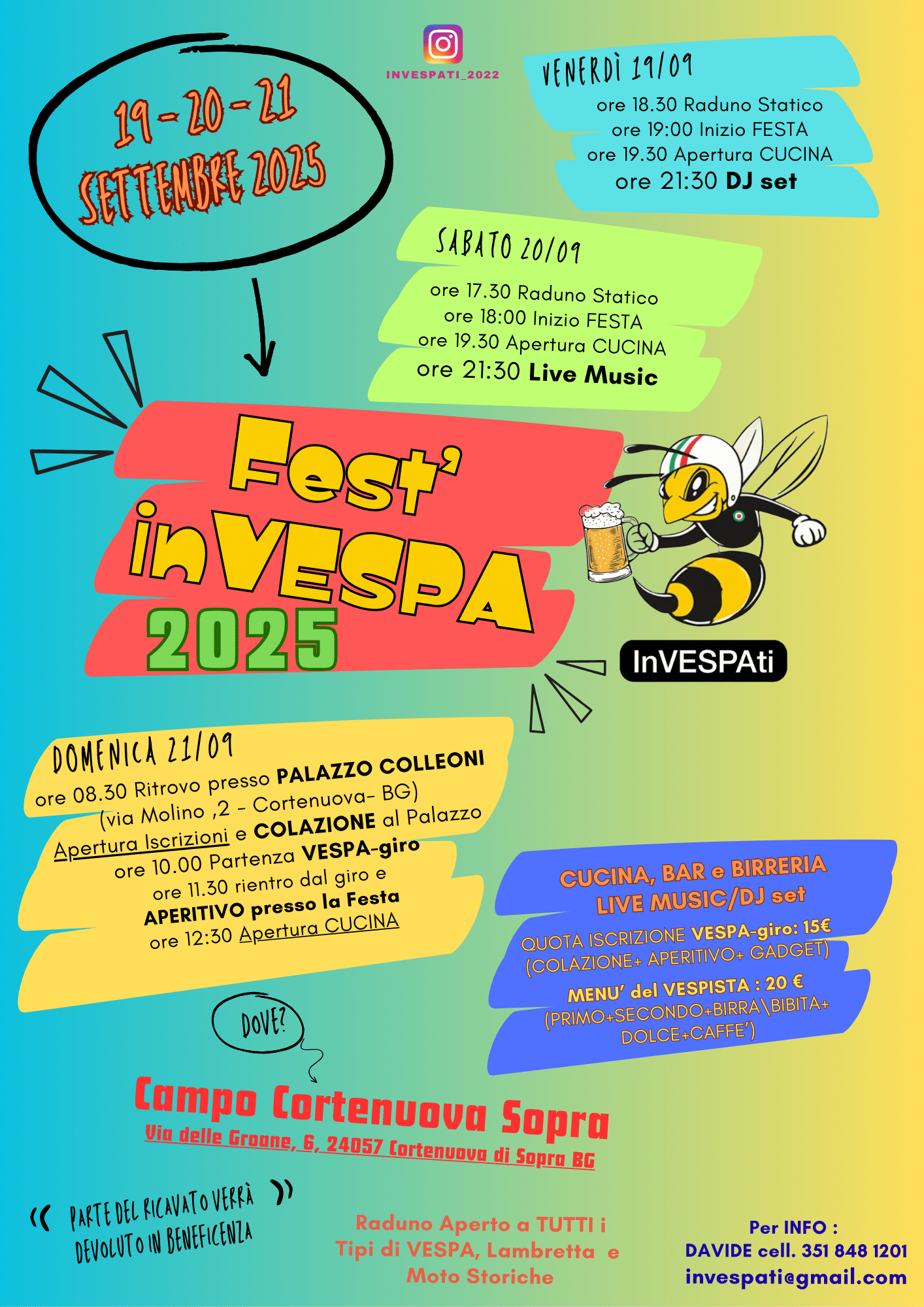 Locandina Fest'inVESPA Cortenuova di Sopra (BG)