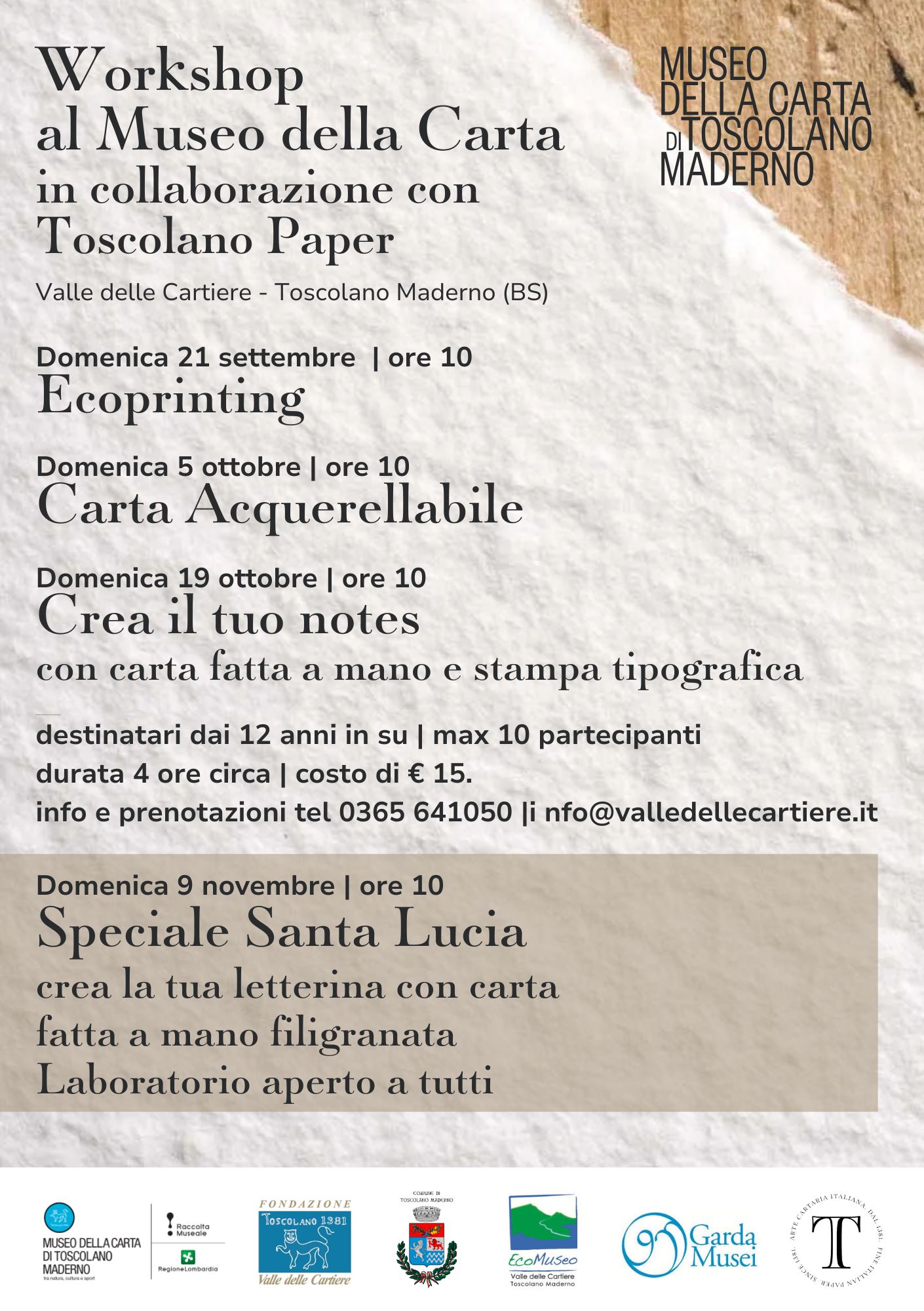 Locandina ​Workshop - Ecoprinting con Toscolano Paper