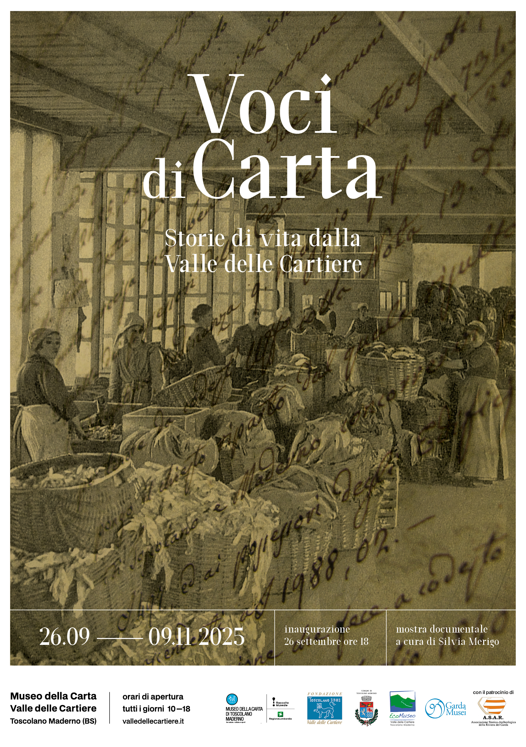 Locandina Voci di Carta: Valle delle Cartiere