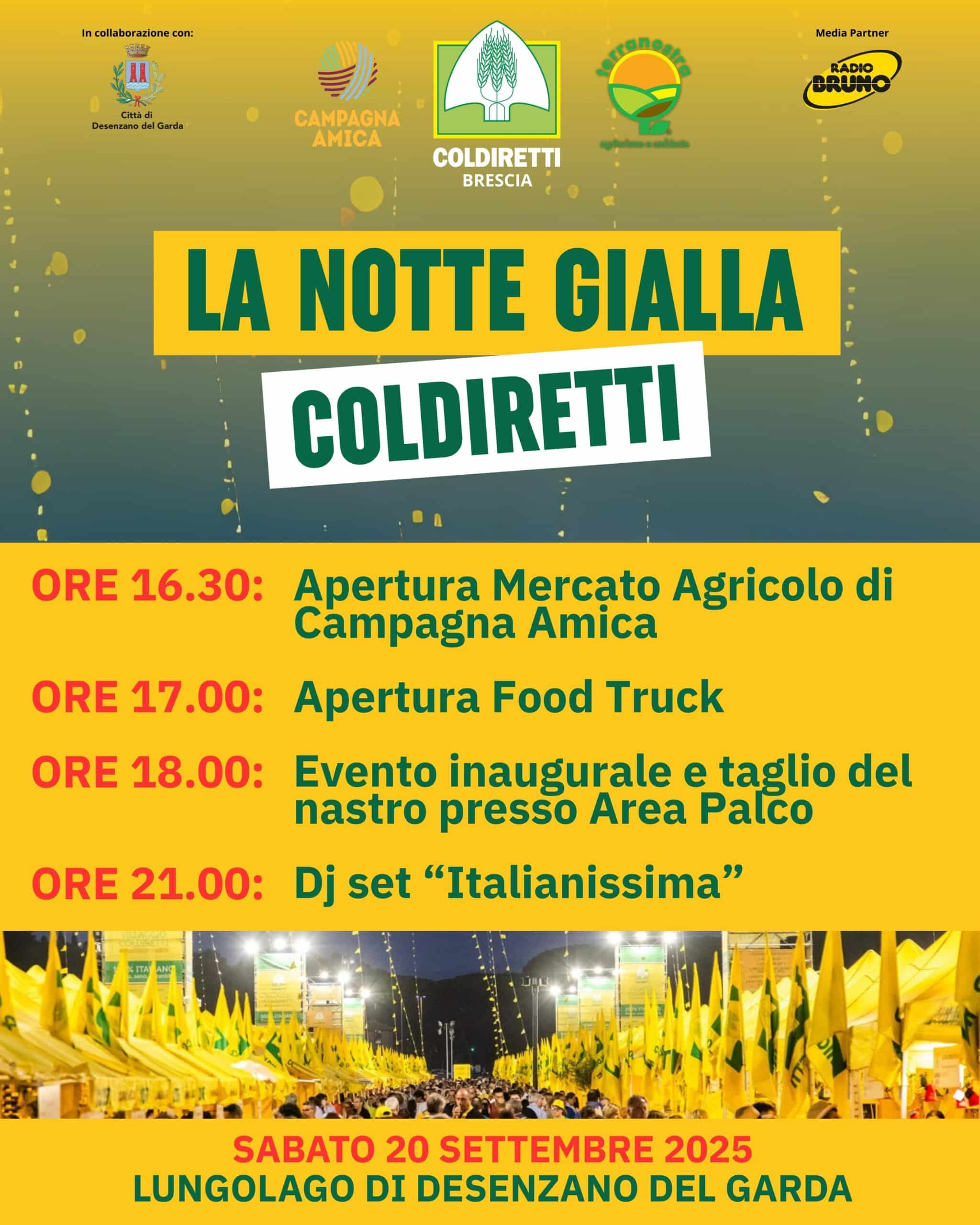 Locandina Notte Gialla Coldiretti