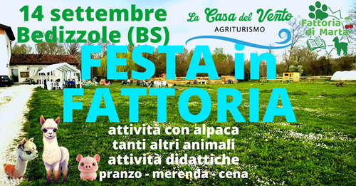 Locandina Festa in fattoria