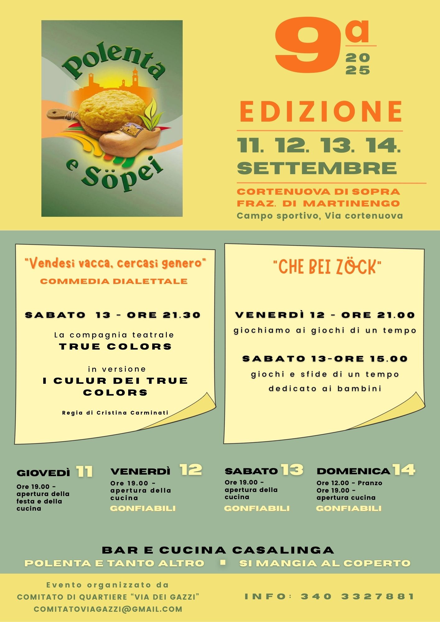 Locandina 9ª Festa Polenta e Söpei