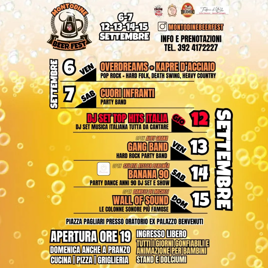 Locandina Montodine Beer Fest