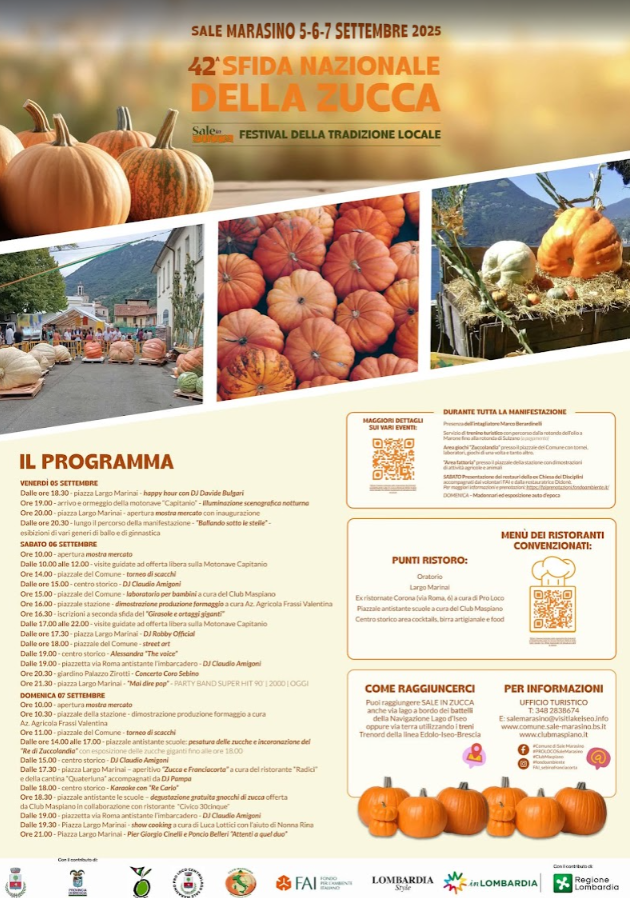 Locandina Sfida Nazionale della Zucca