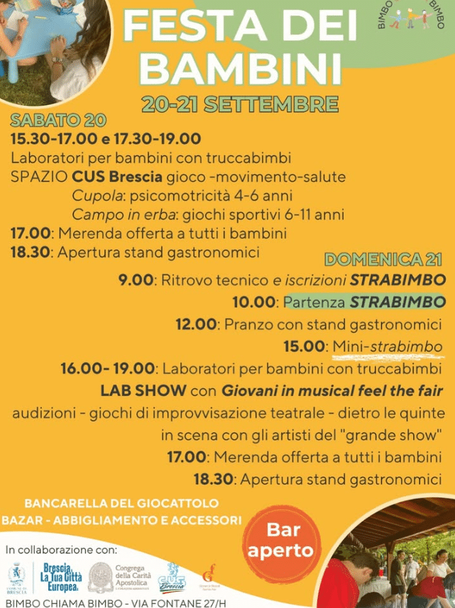 Locandina Festa dei bambini