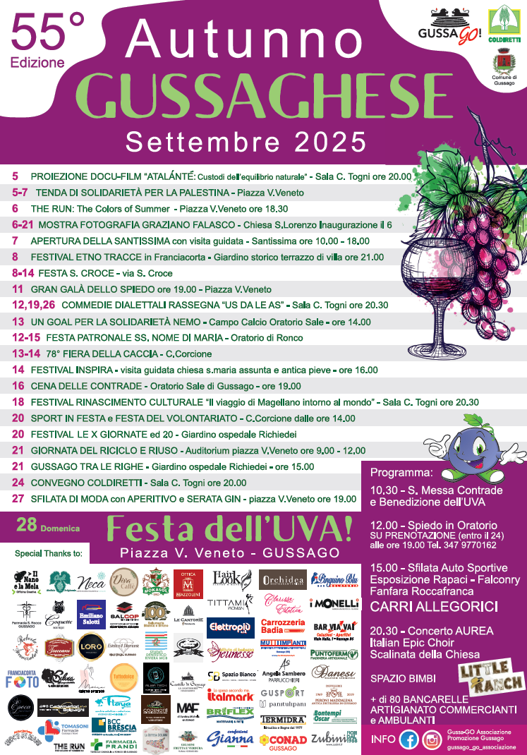 Locandina Festa dell’Uva a Gussago