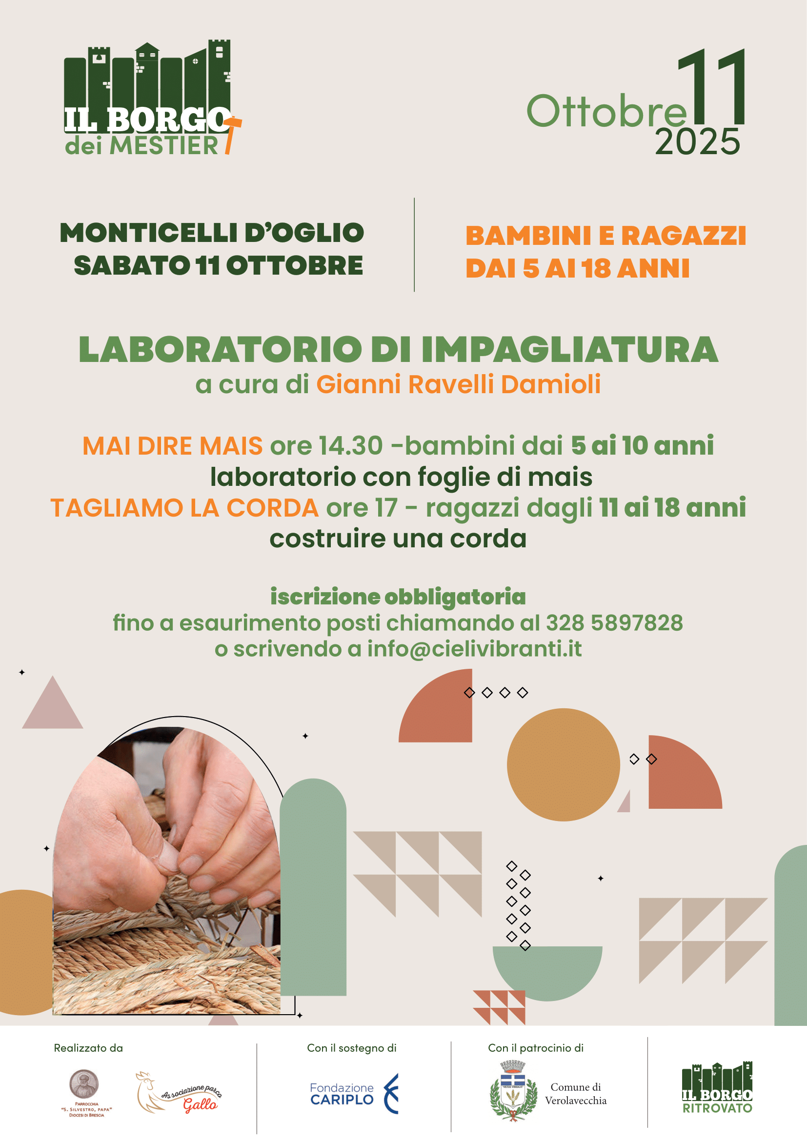 Locandina Laboratorio di Impagliatura