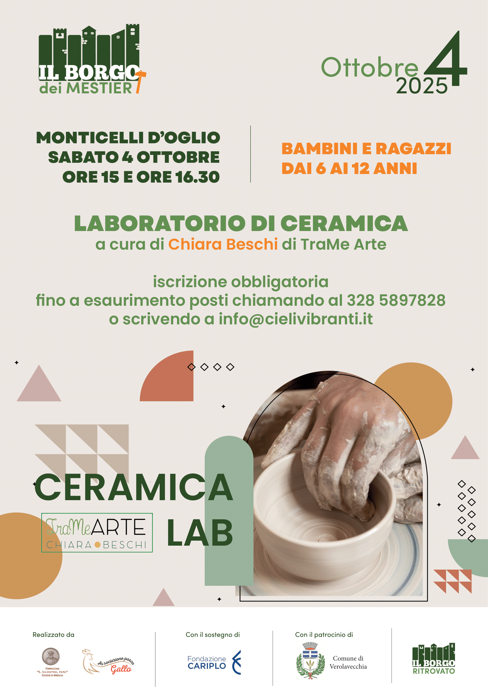 Locandina Laboratorio di ceramica