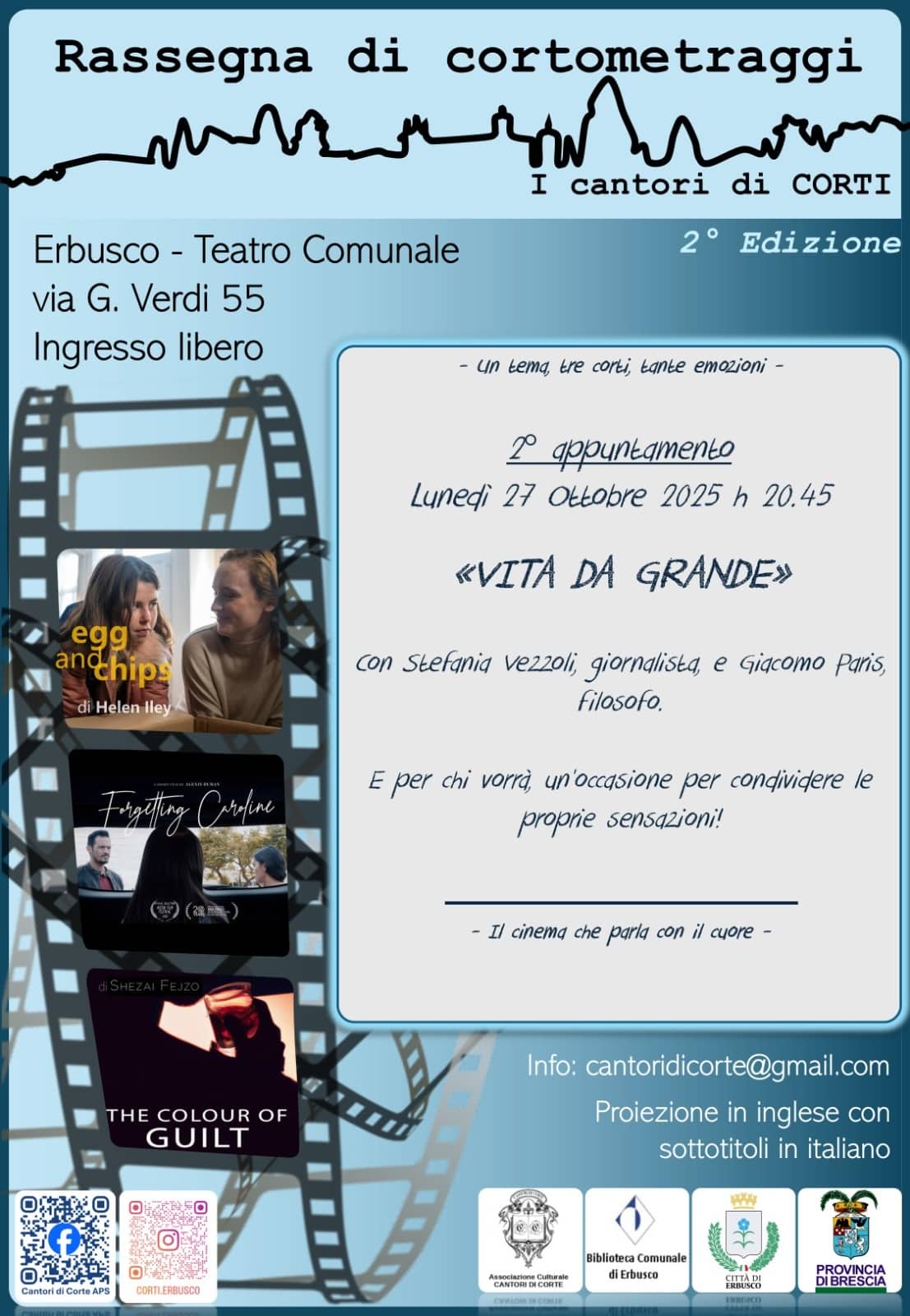 Locandina Rassegna di cortometraggi