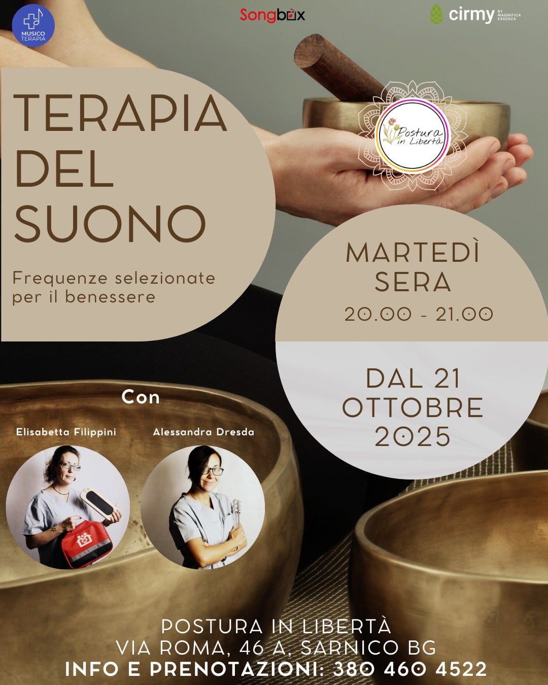 Locandina Terapia del suono