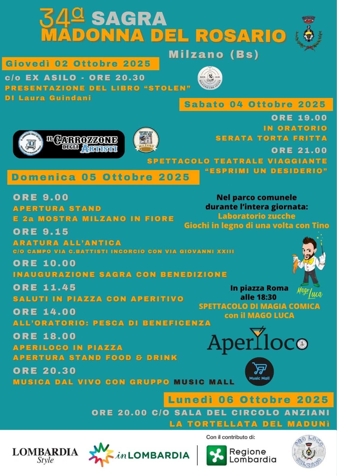 Locandina Sagra Madonna del Rosario