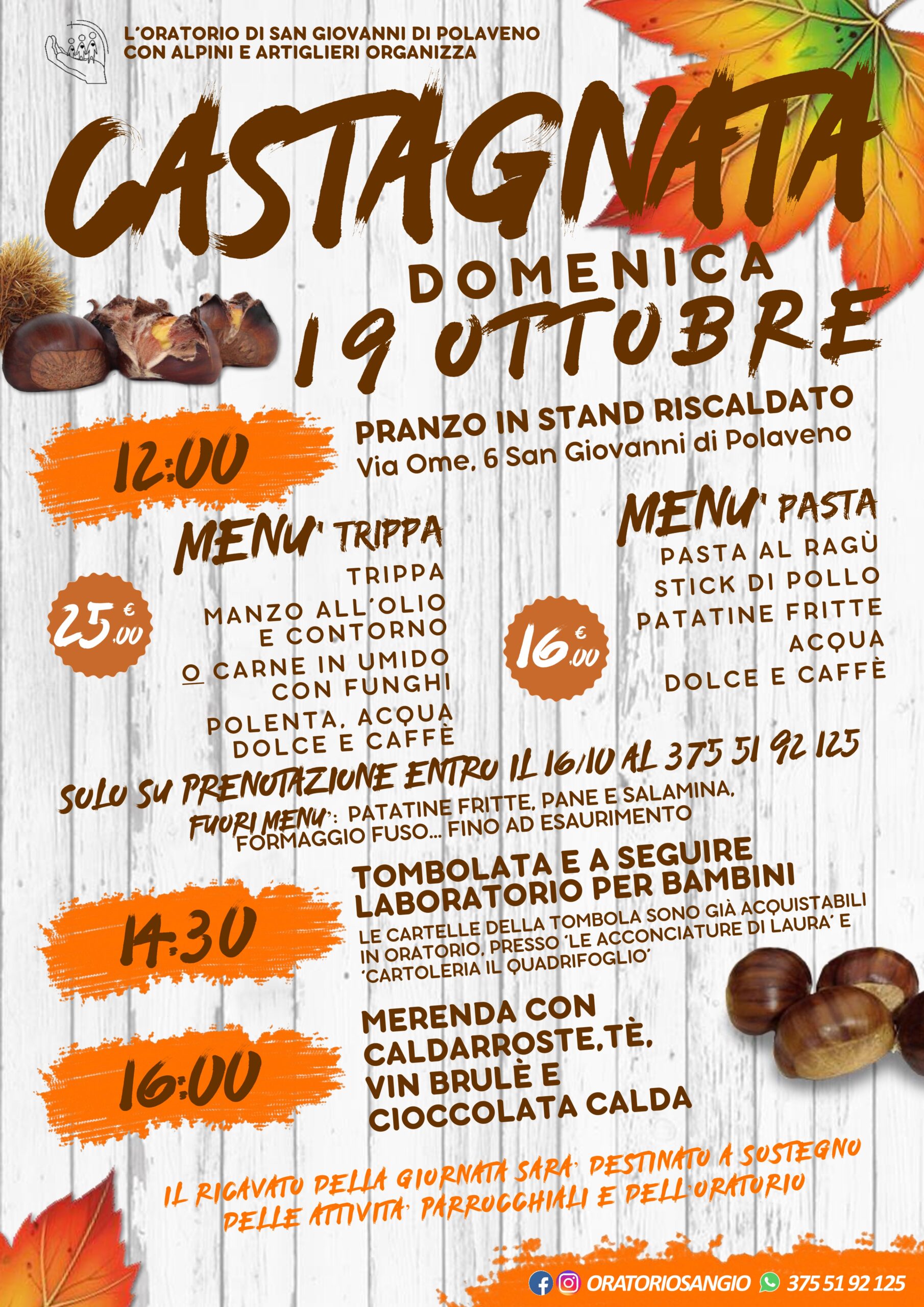 Locandina Castagnata a Polaveno
