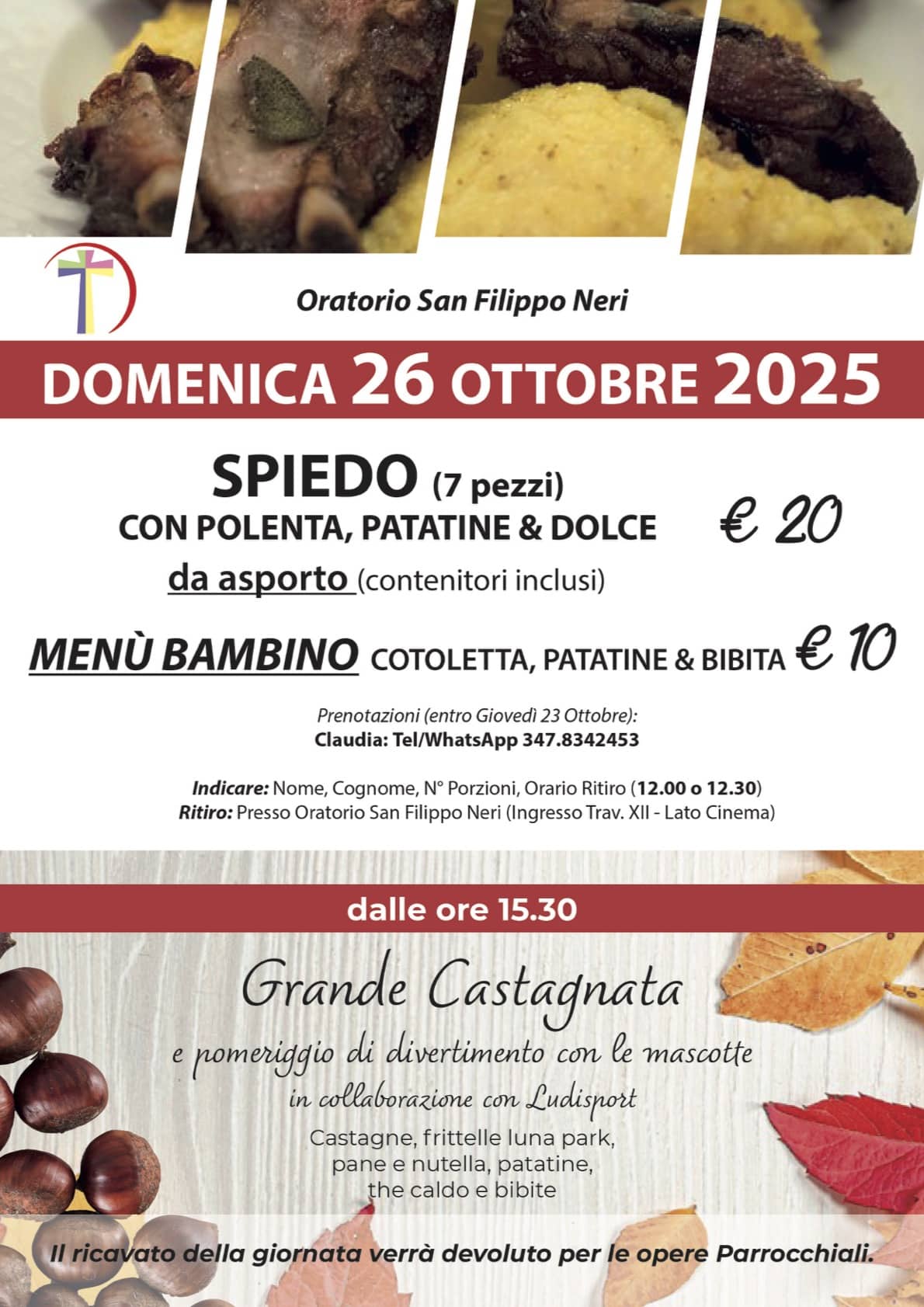 Locandina Spiedo - Oratorio San Filippo Neri