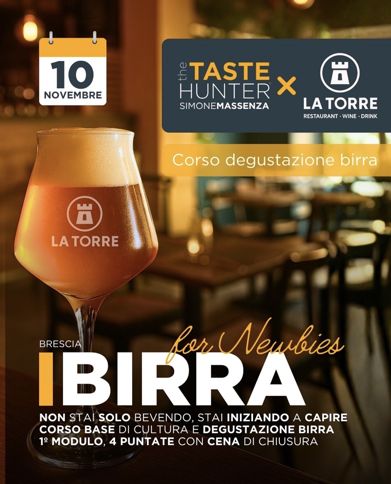 Locandina Corso Degustazione Birra