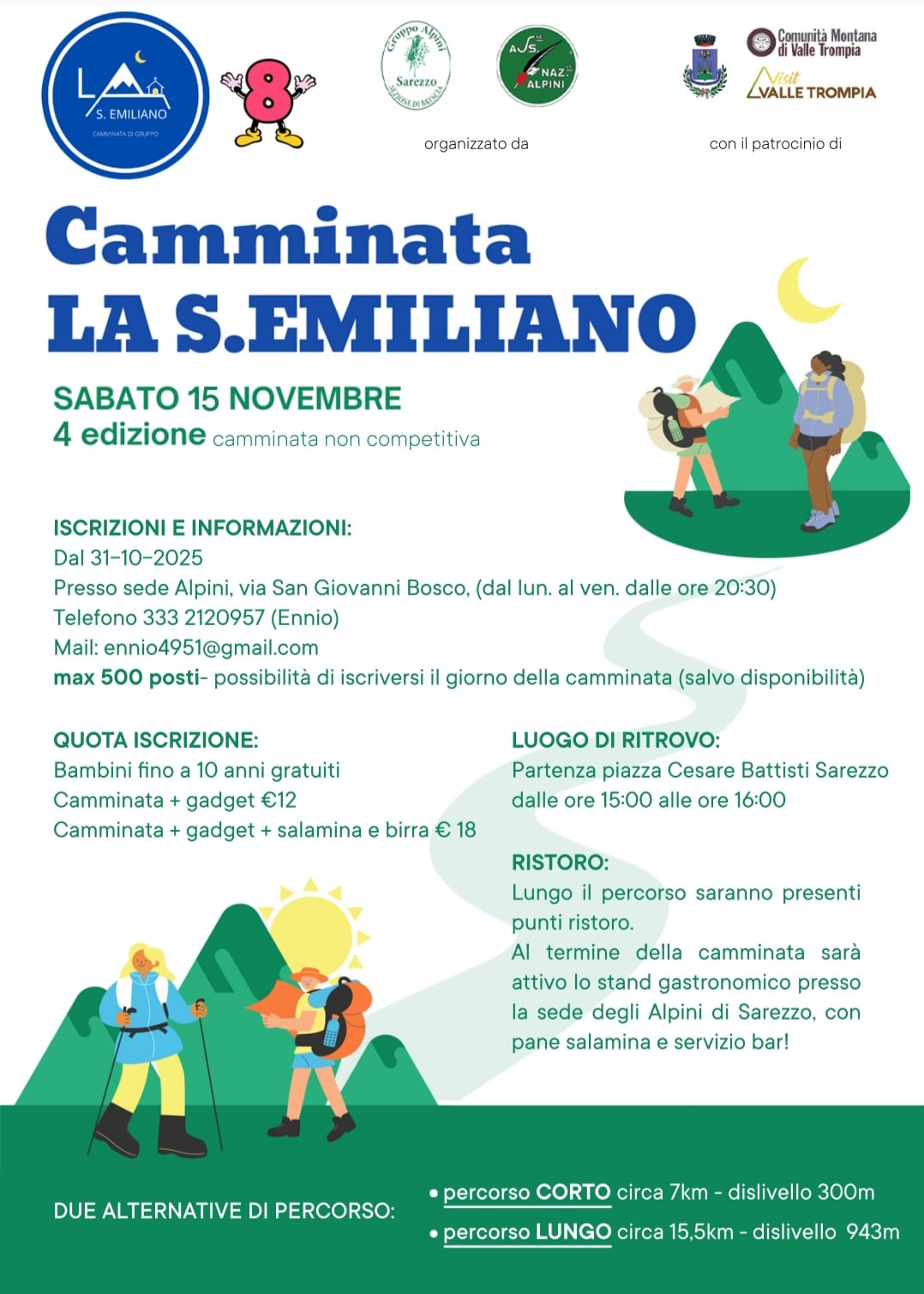 Locandina Camminata la S.Emiliano