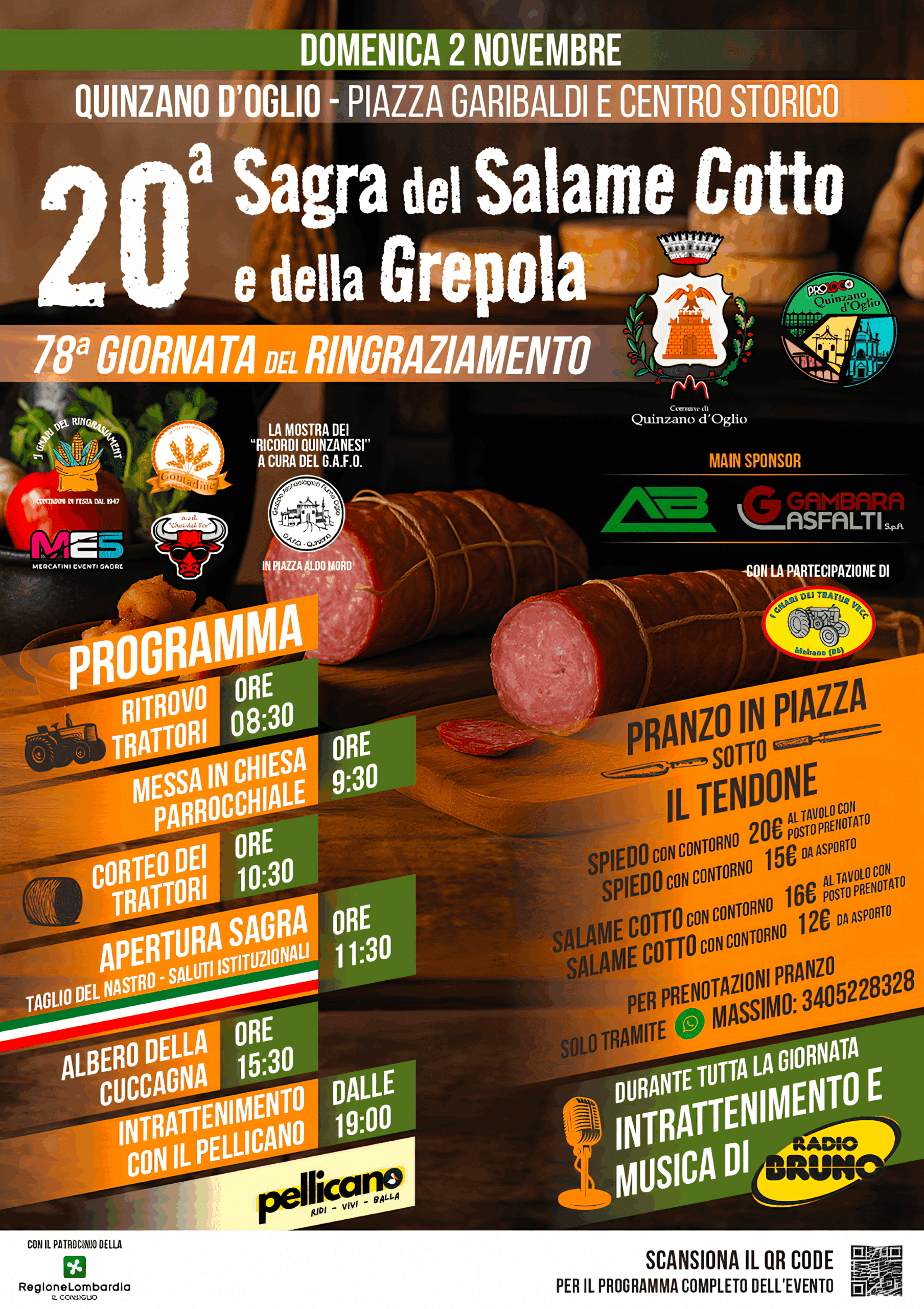 Locandina Sagra del salame cotto e della grepola