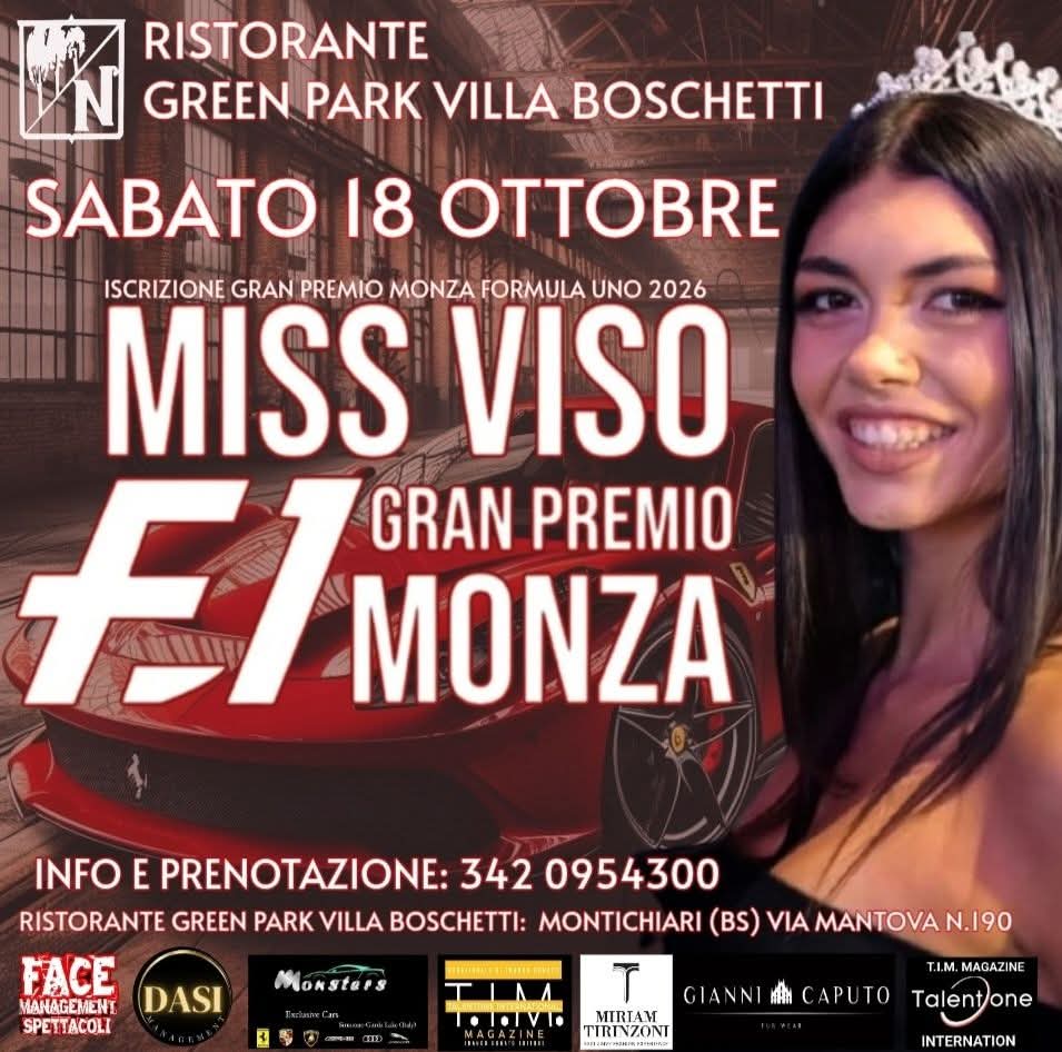 Locandina Miss Viso F1 Gran Premio Monza