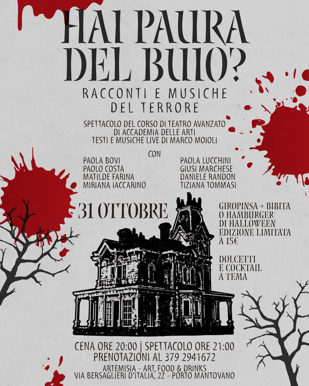 Locandina Racconti e musiche del terrore