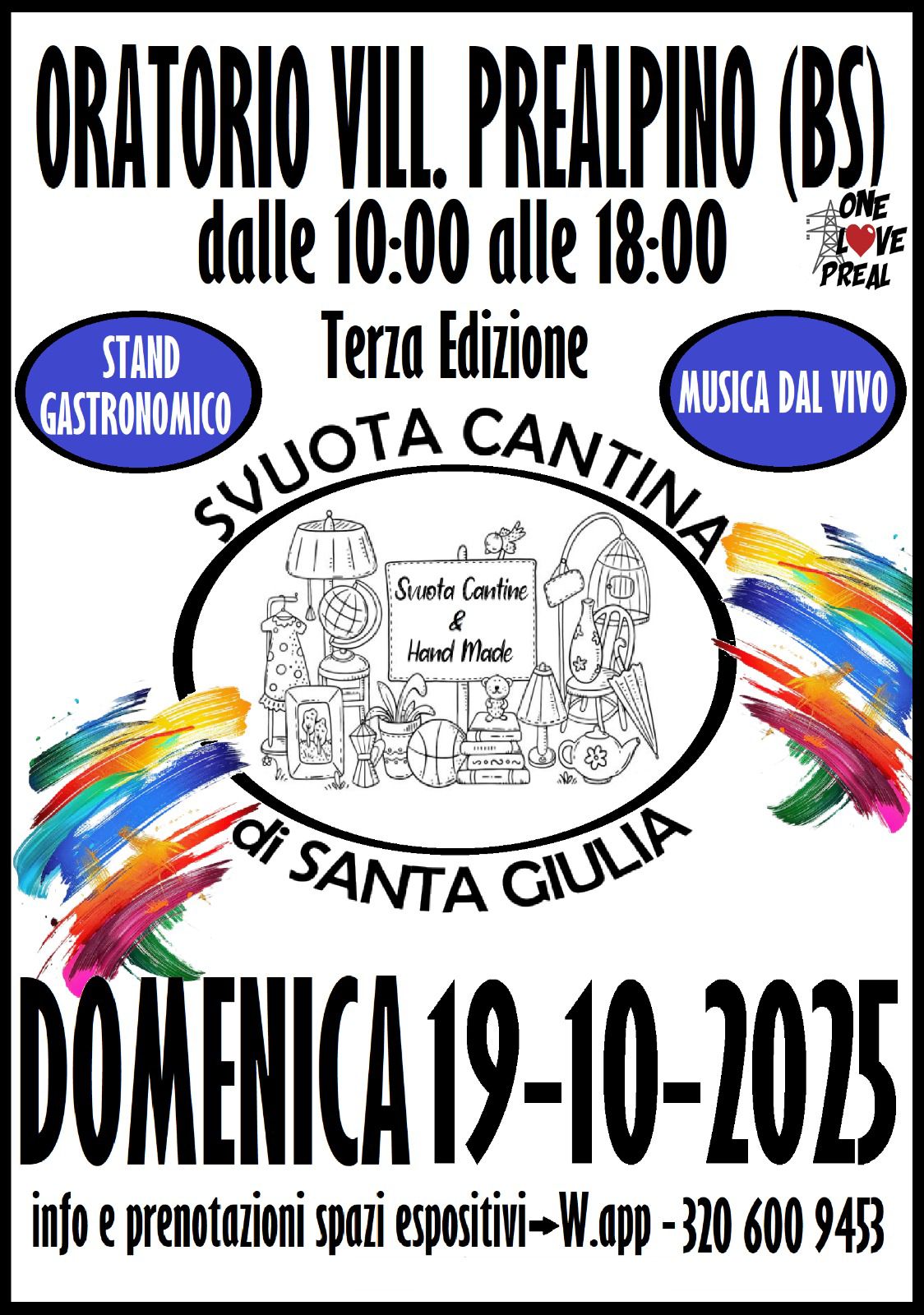 Locandina Svuotacantine di Santa Giulia