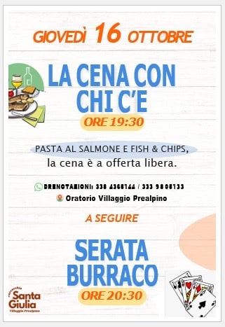 Locandina Cena con chi c'è