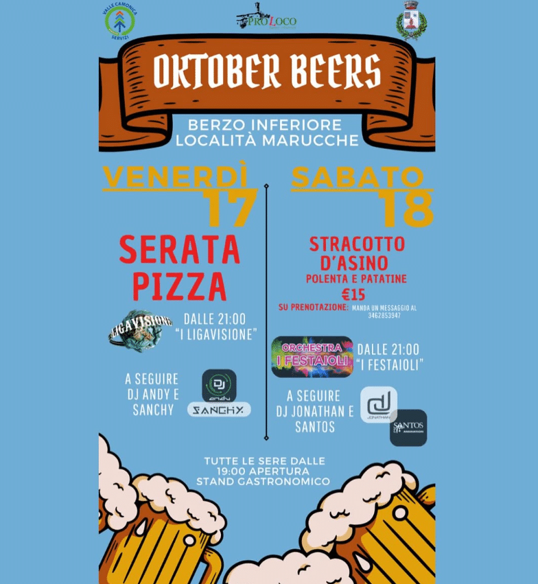 Locandina Oktober Beers a Berzo Inferiore