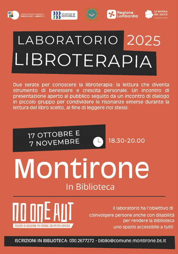 Locandina Laboratorio di Libroterapia