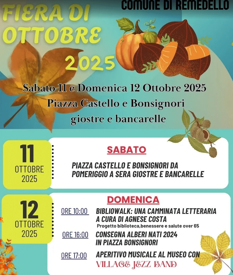 Locandina Fiera di Ottobre a Remedello