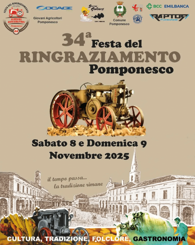 Locandina Festa del ringraziamento a Pomponesco