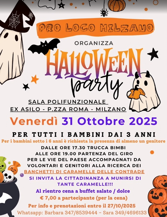 Locandina Halloween a Milzano