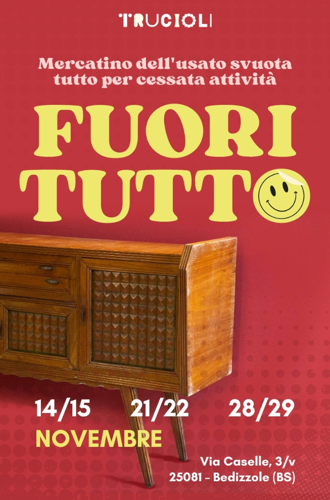 Locandina Fuori Tutto - Mercatino temporaneo a Bedizzole