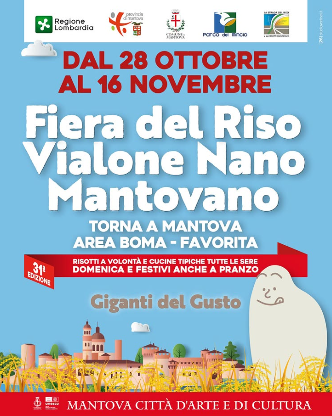 Locandina Fiera del riso Vialone Nano Mantovano