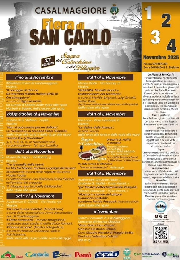 Locandina Fiera di San Carlo di Casalmaggiore