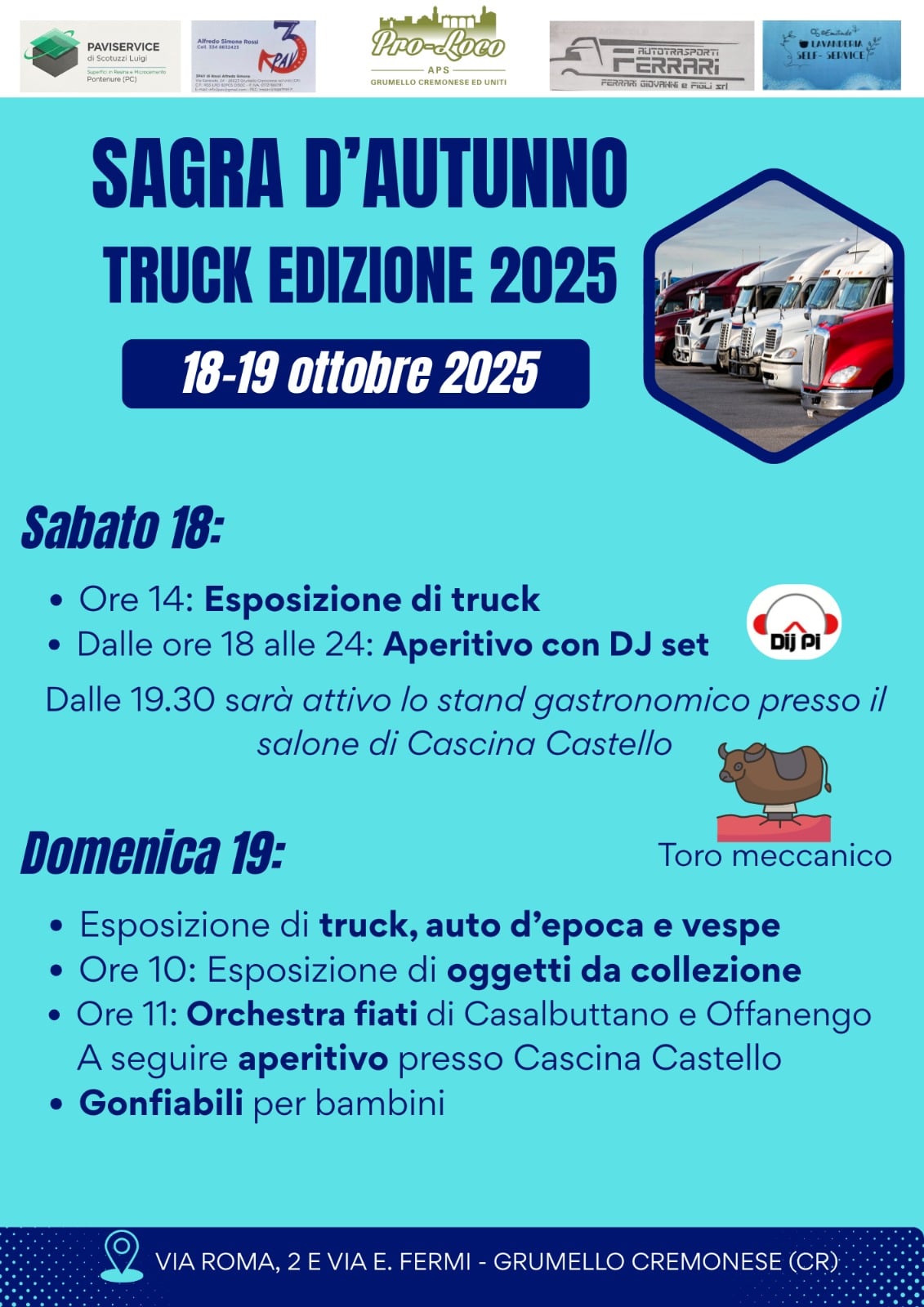 Locandina Sagra d'autunno- Truck edizione 2025