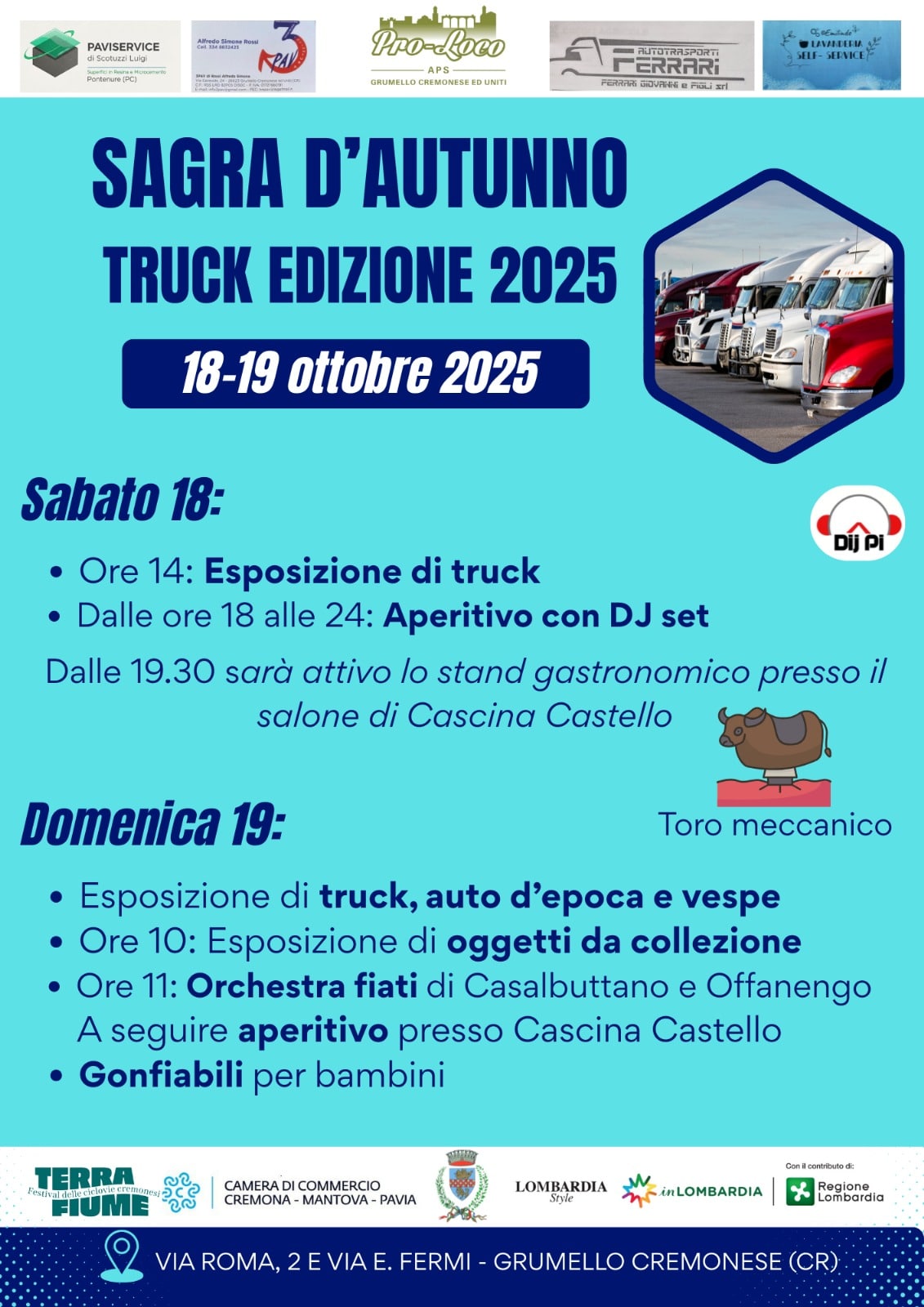 Locandina Sagra d'autunno - Truck edizione 2025