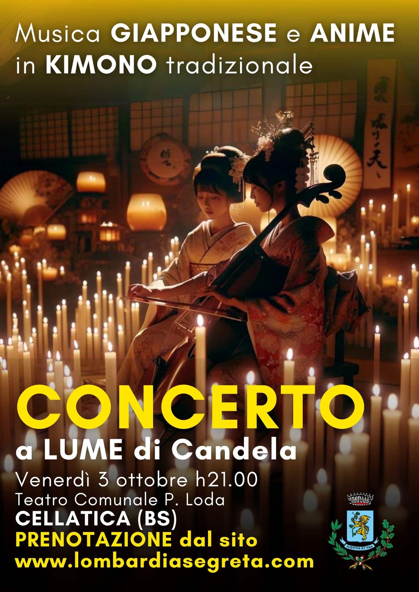 Locandina Concerto a lume di candela