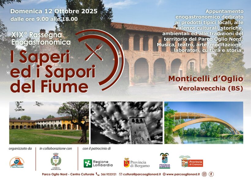 Locandina XIX Rassegna Enogastronomica I Saperi e i Sapori del Fiume