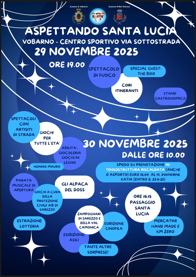 Locandina Aspettando Santa Lucia