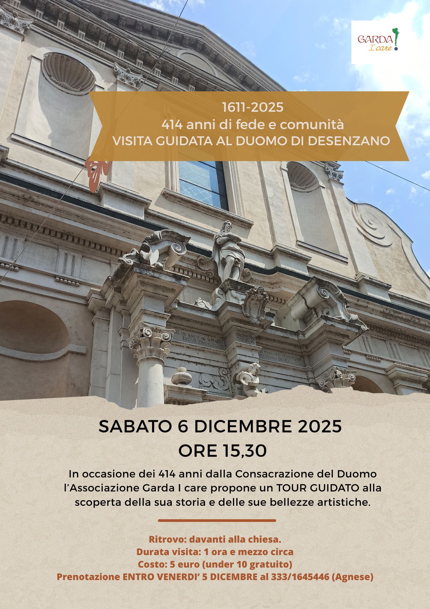 Locandina Visita guidata al duomo di Desenzano