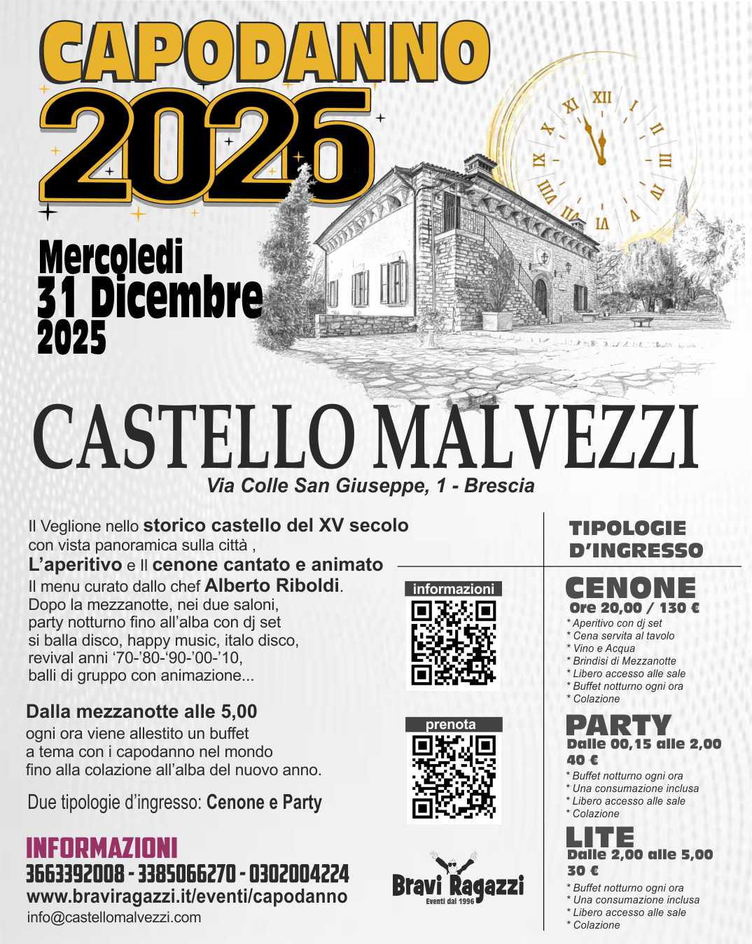 Locandina Capodanno a Castello Malvezzi